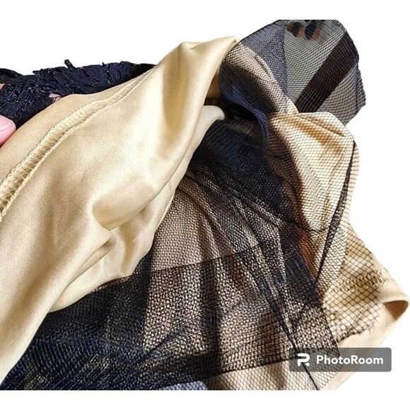 Torrid Lace Cocktail Dress Underskirt Lined Black/Gold NEW Size 22 - Picture 6 of 8